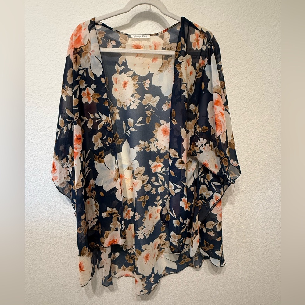 Floral Sheer Kimono Cardigan
